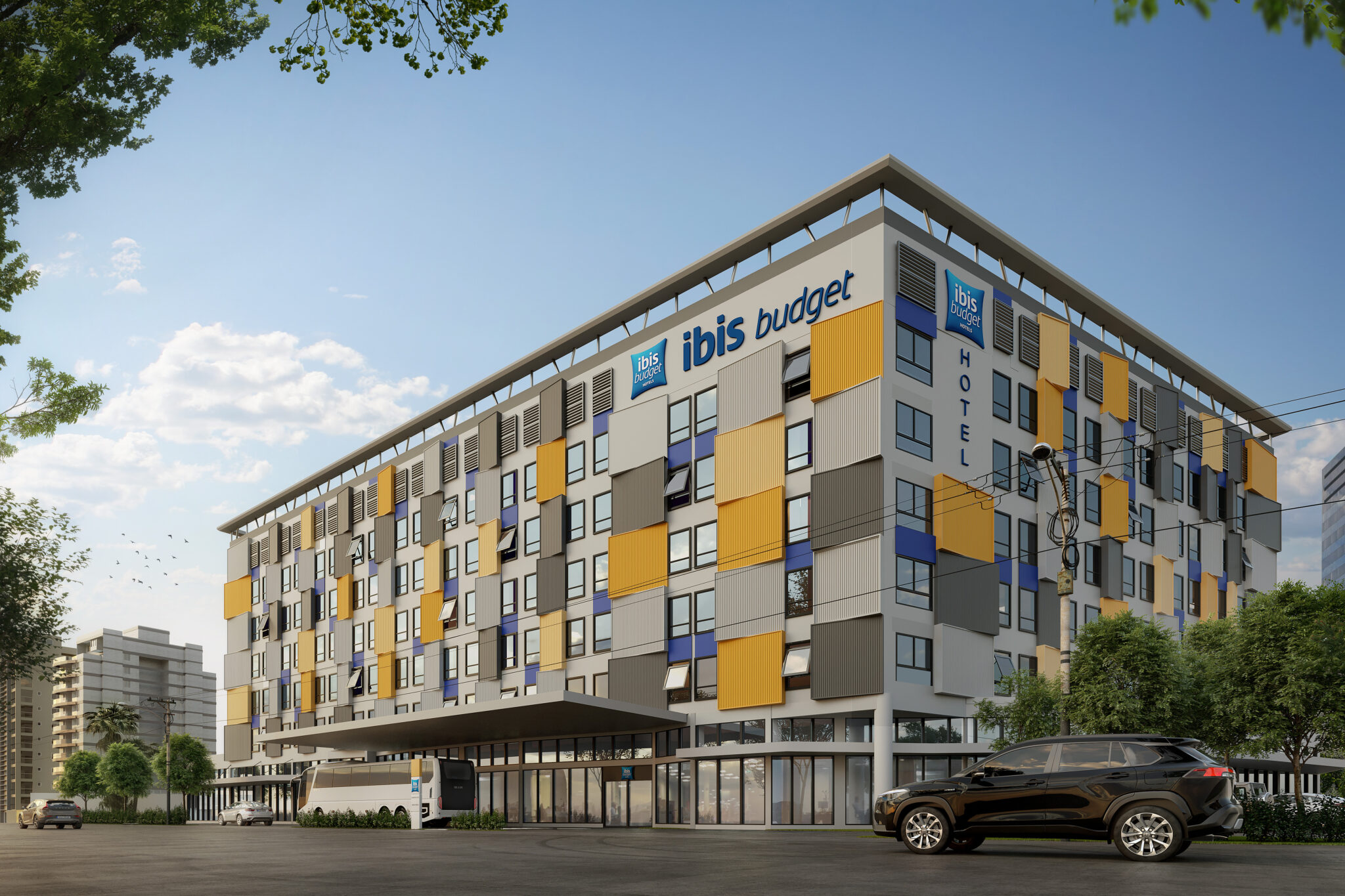 ibis budget Guarulhos Aeroporto terá fácil acesso aos terminais de embarque e desembarque do GRU. Foto: Divulgação ibis budget Guarulhos Aeroporto terá fácil acesso aos terminais de embarque e desembarque do GRU. Foto: Divulgação