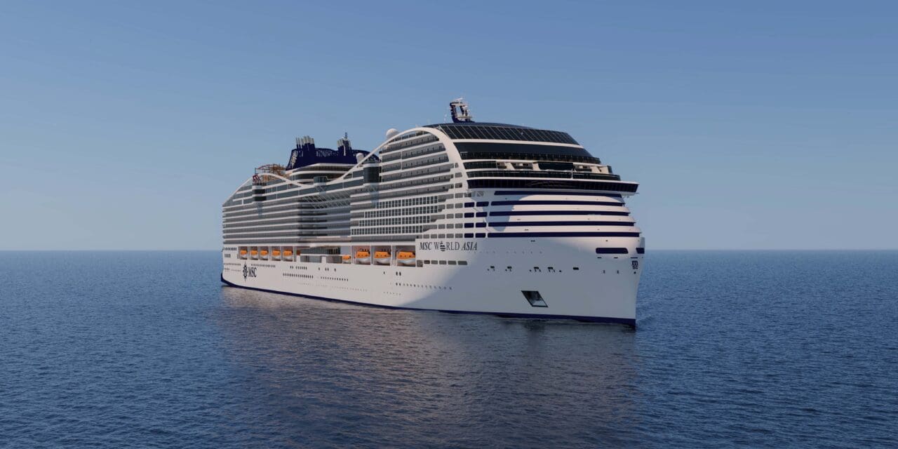 MSC World Asia abre vendas para cruzeiros no Mediterrâneo a partir de 2026