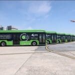 Congonhas recebe primeira frota de ônibus elétricos para aeroportos