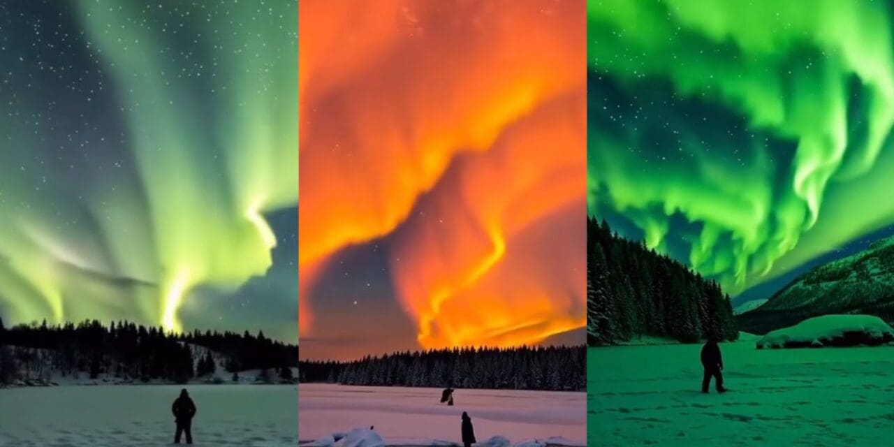 Aurora boreal sofre com desinformação e imagens editadas