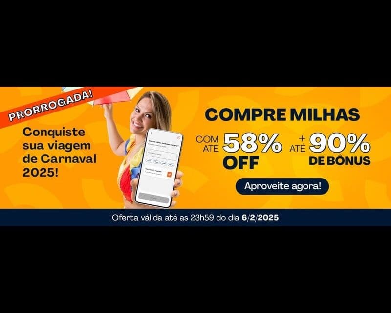 PaGol prorroga campanha de compra de milhas com bônus de até 90%