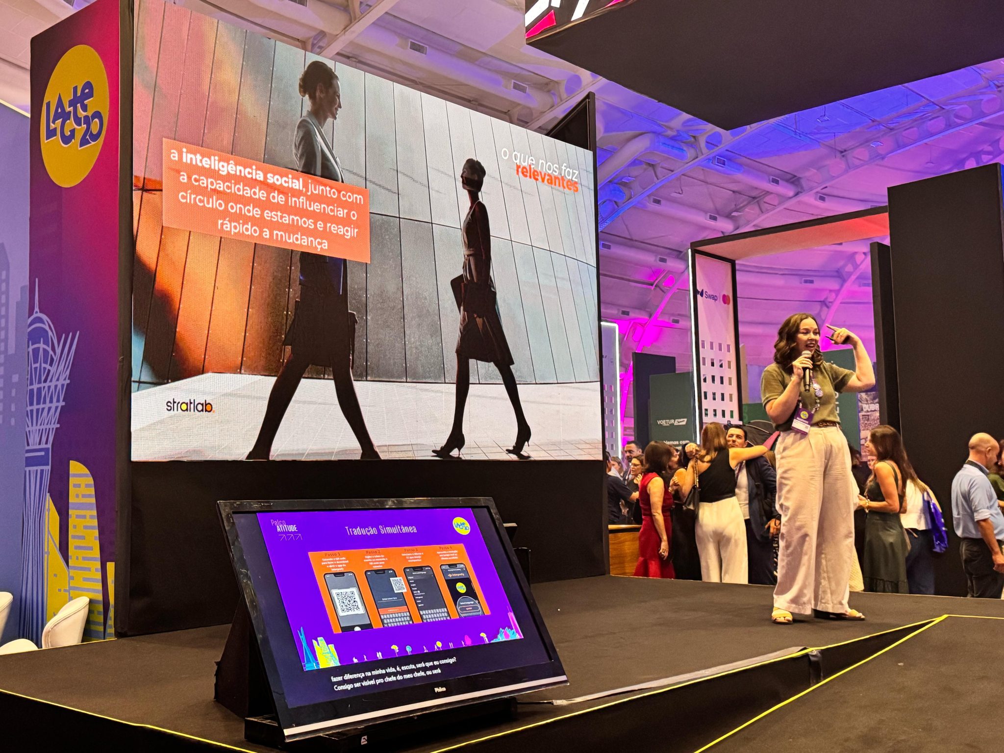 Presença de líderes no digital foi uma das palestras realizadas no Lacte 20, que teve início nesta segunda (24) (Foto: Felipe Lima/Brasilturis)