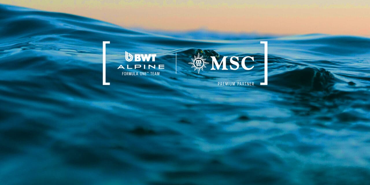 MSC Cruzeiros fecha parceria com a Alpine na Fórmula 1