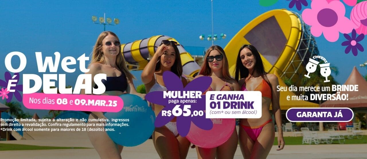 Wet’n Wild lança promoções para Carnaval e Mês das Mulheres