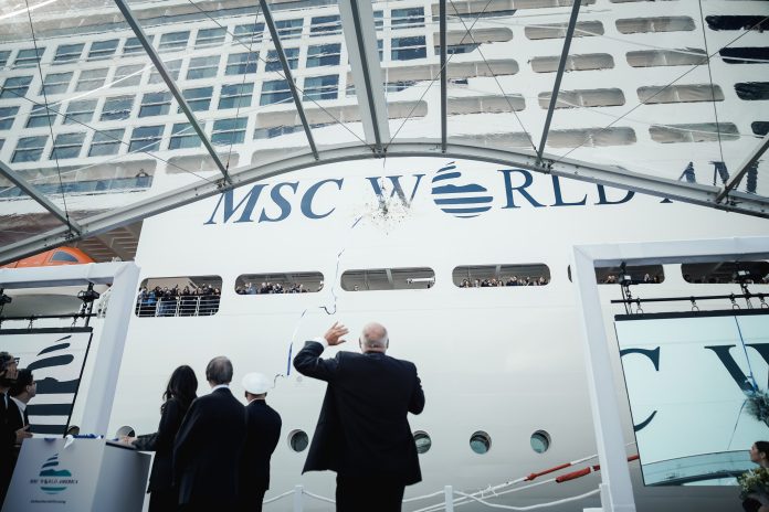 Entrega do MSC World America Foto: Ivan Sarfatti/MSC Cruzeiros Entrega do MSC World America Foto: Ivan Sarfatti/MSC Cruzeiros