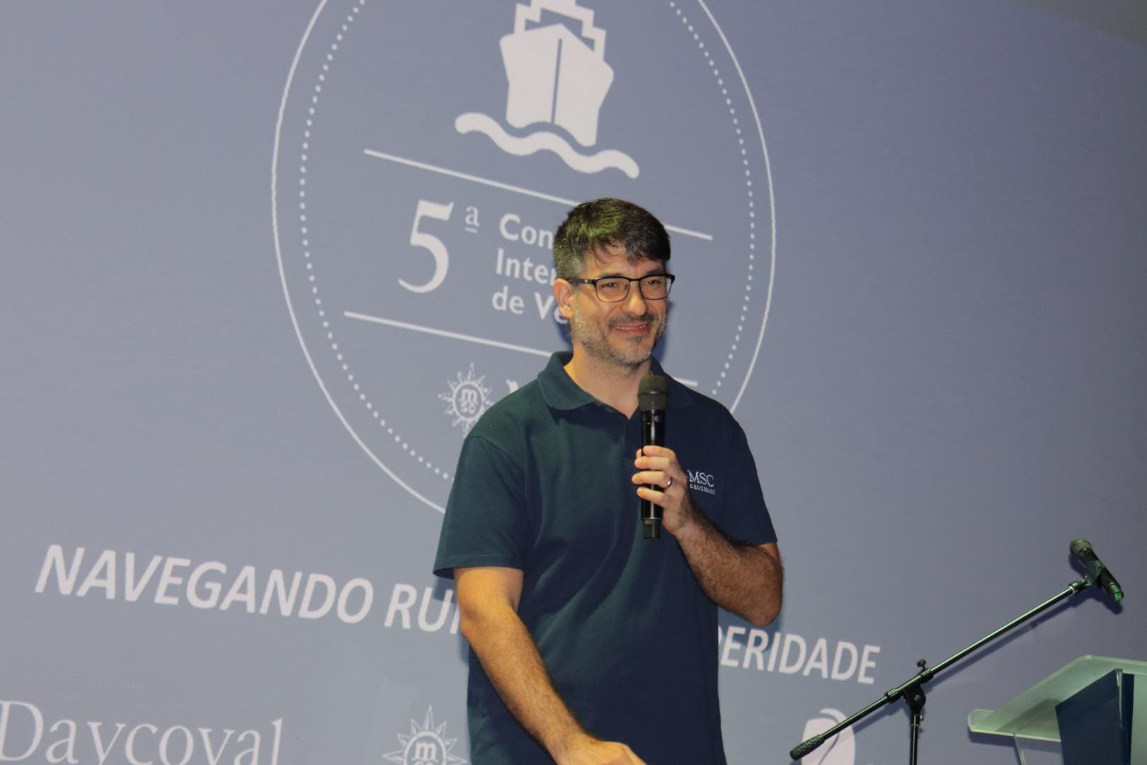 Ignacio Palacios, diretor de Vendas e Revenue da MSC Cruzeiros. Créditos: Felipe Lima/Brasilturis