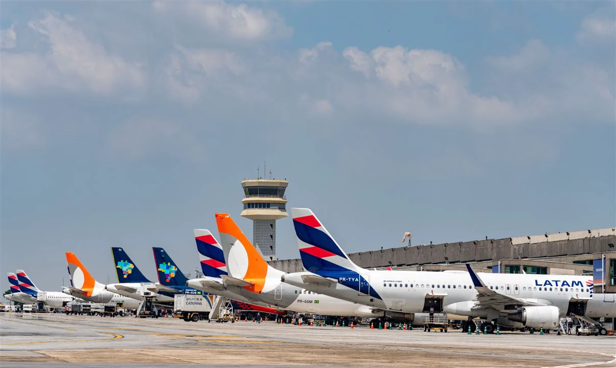 Congonhas é o terceiro aeroporto mais pontual do mundo em agosto, com 88,62% de voos no horário certo