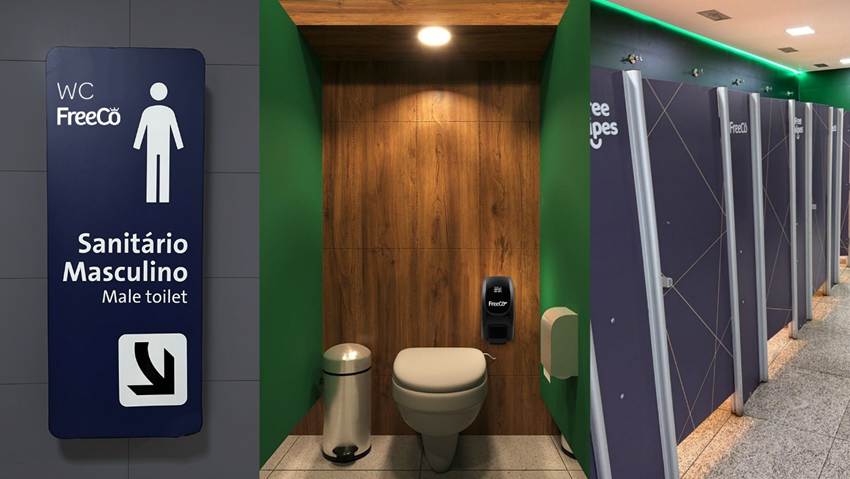 GRU Airport inova com projeto de banheiros patrocinados no Terminal 3 para melhorar experiência de passageiros GRU Airport inova com projeto de banheiros patrocinados no Terminal 3 para melhorar experiência de passageiros