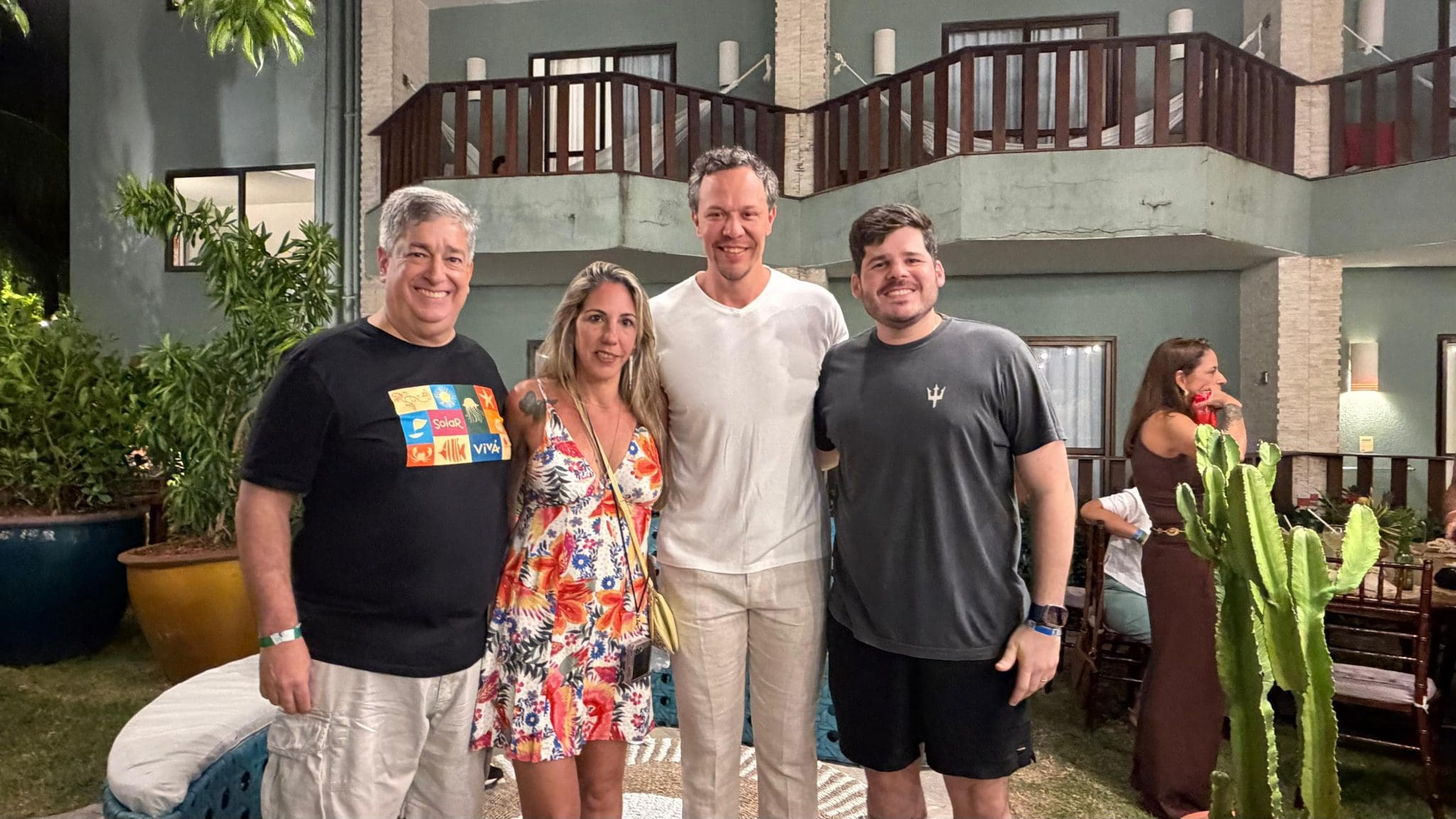 Otaviano Maroja (Porto de Galinhas CVB), Flávia Morgado (Dio Viagens); Bruno Reis (Embratur) e Diogo Beltrão (Empetur)