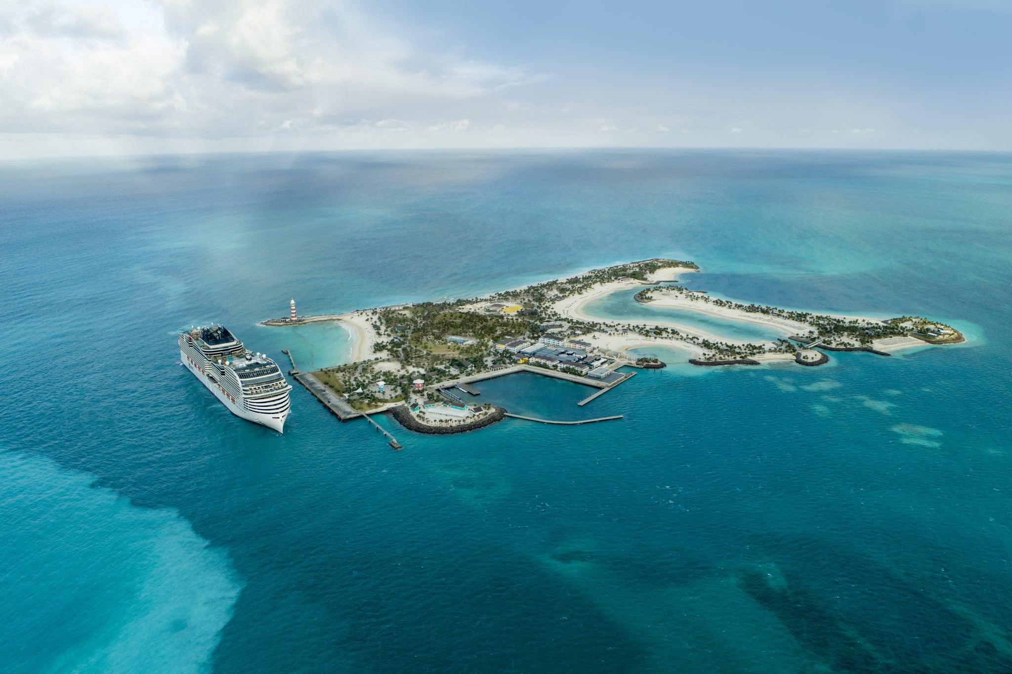 MSC Cruzeiros traz bem-estar, realidade aumentada e Lego para Ocean Cay, transformando a experiência nas Bahamas.
