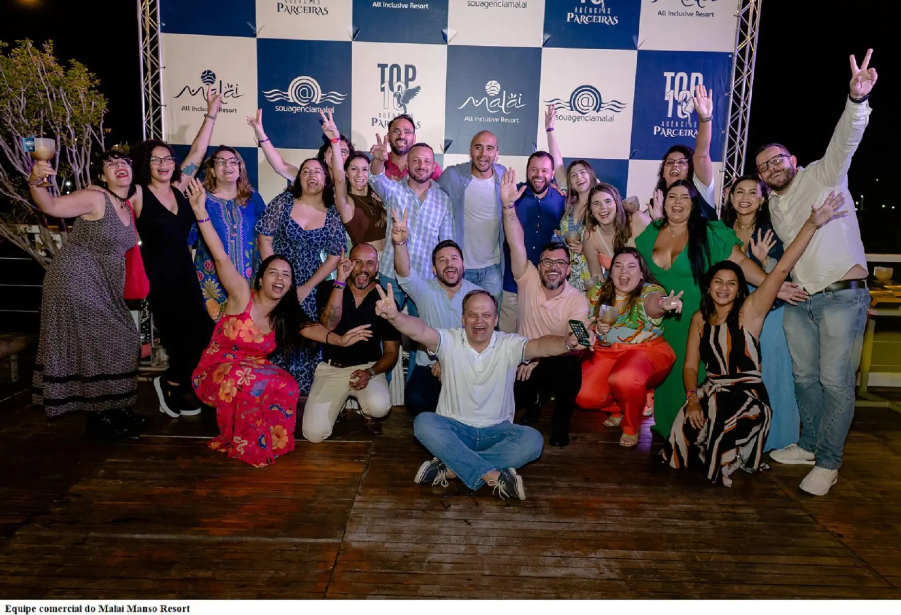 Equipe comercial do Malai Manso