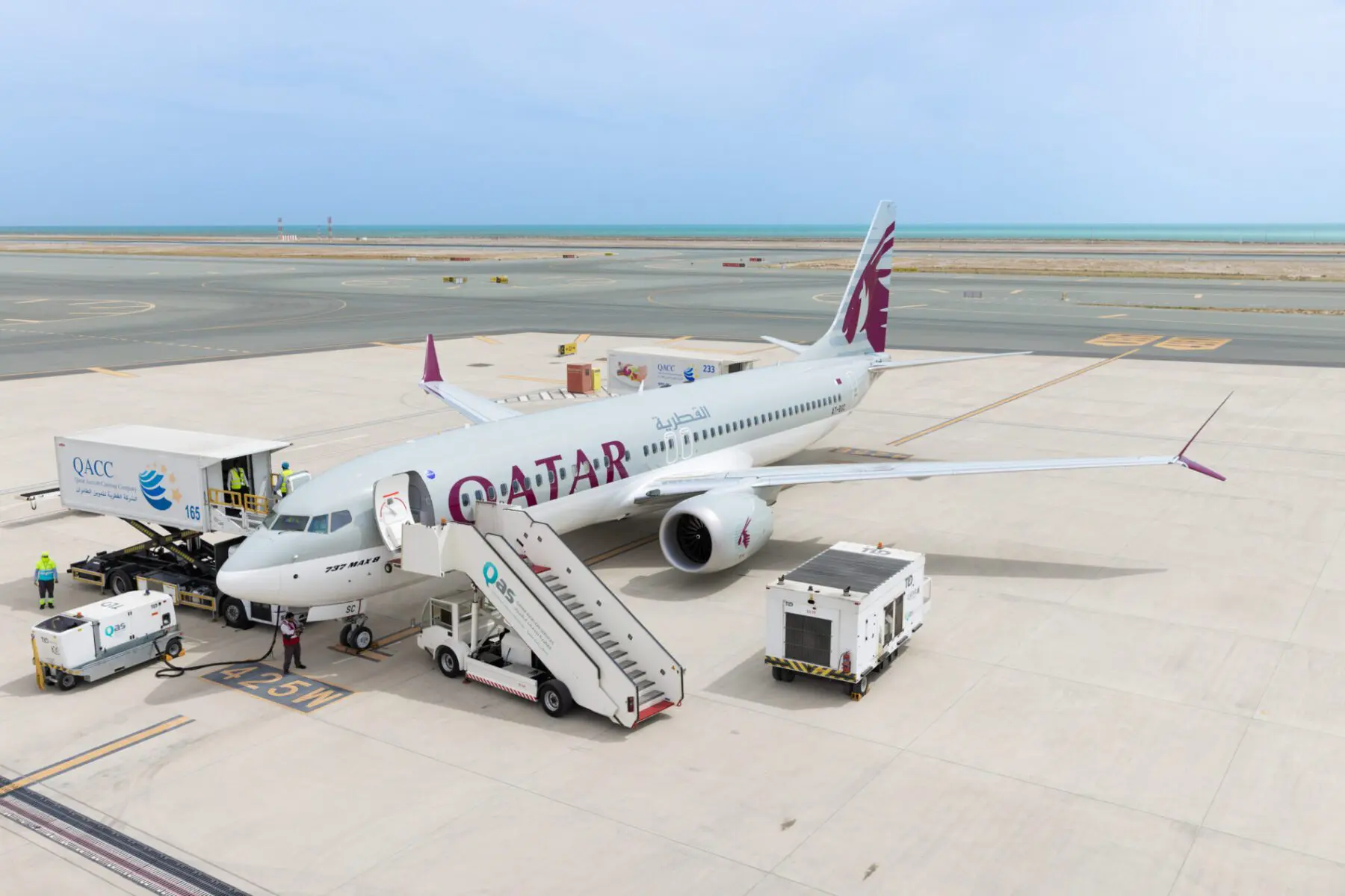Boeing 737 MAX entra para a frota da Qatar Airways Boeing 737 MAX entra para a frota da Qatar Airways