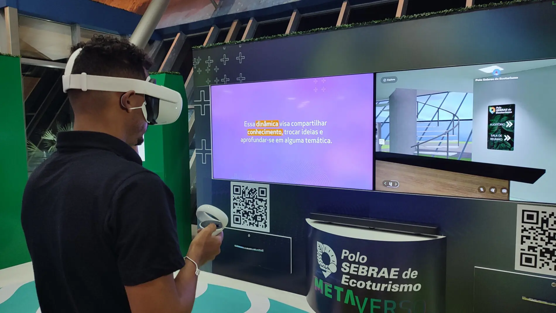 í“culos de realidade virtual são utilizados para disseminar conhecimento Óculos de realidade virtual são utilizados para disseminar conhecimento