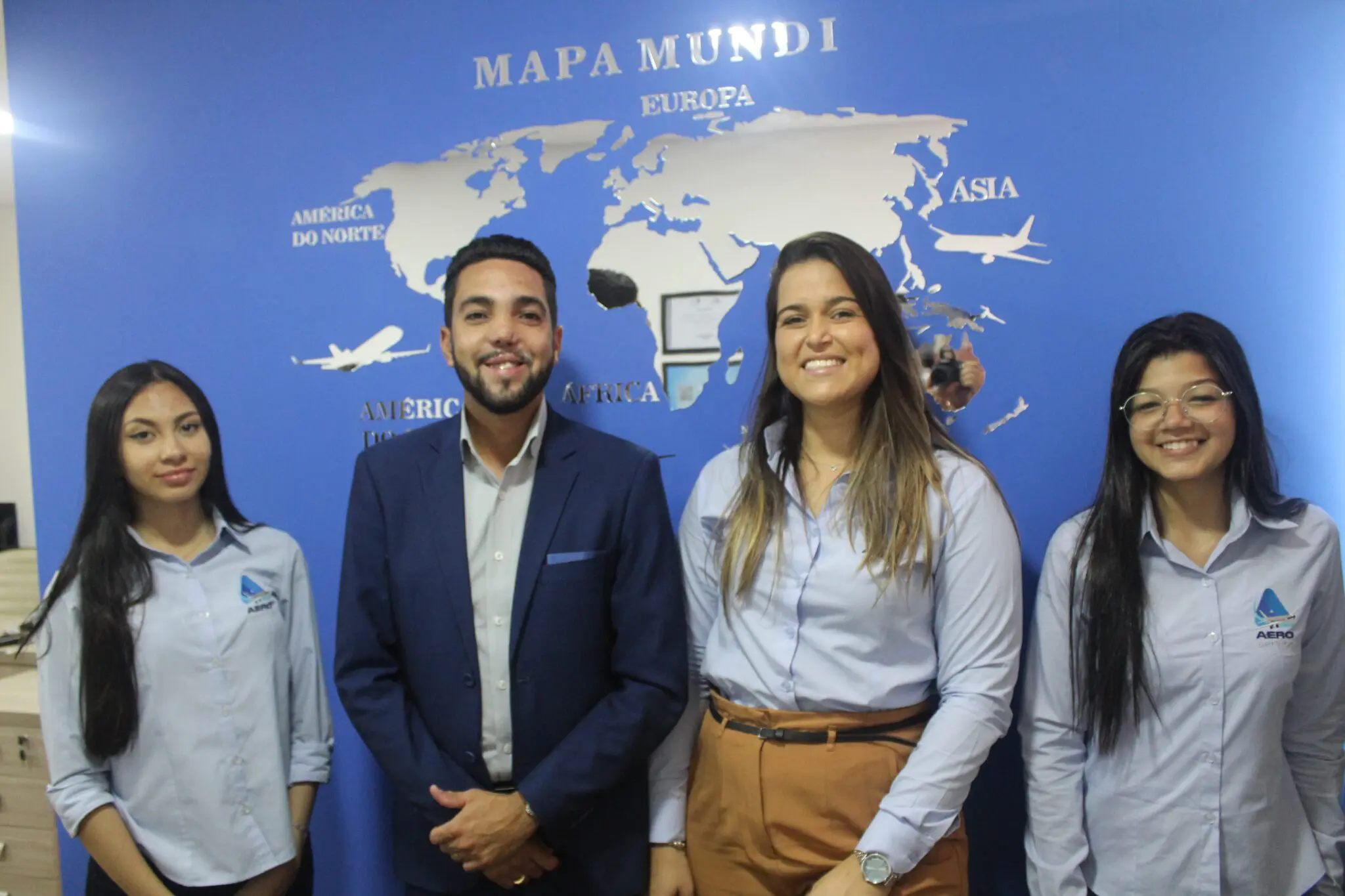 Matheus Aquino e Joseane Azevedo da Aero Service. Foto: Divulgação Matheus Aquino e Joseane Azevedo da Aero Service. Foto: Divulgação