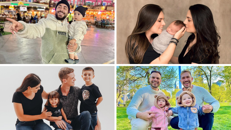 Roberto Bete, Duas Mães do Benjamin, Família Braun e 2 de Pais - Dia da Família. Foto: Divulgação/Instagram Roberto Bete, Duas Mães do Benjamin, Família Braun e 2 de Pais - Dia da Família. Foto: Divulgação/Instagram