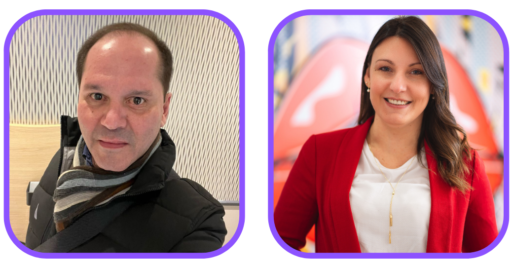 Ney Neves e Dinah Policarpo, ambos da Imaginadora