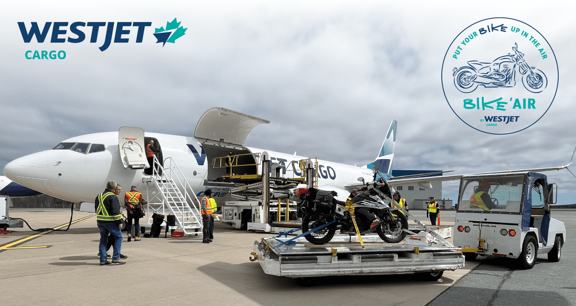 WestJet Cargo lança Bike'Air WestJet Cargo lança Bike'Air