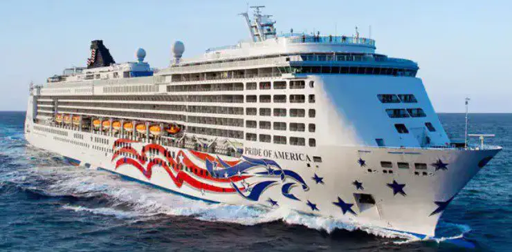 A partir de agora, a NCL contará com uma ligação noturna em Ilha Grande e uma pernoite em Kauai. E a Princess Cruises também terá escala em Ilha Grande. (Foto: Divulgação/Pride of America, da NCL.