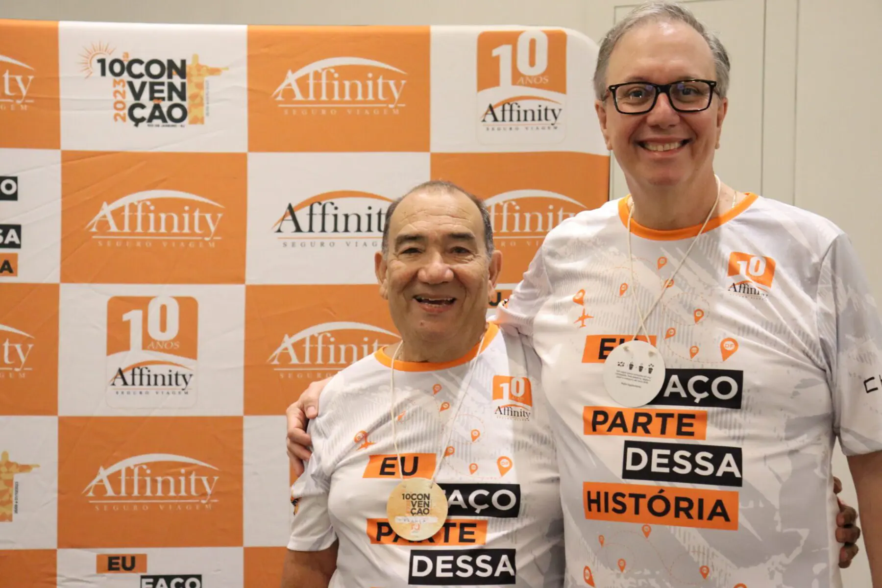 Marilberto França, CEO da Affinity Seguro Viagem, e José Carlos Menezes, diretor geral da empresa
