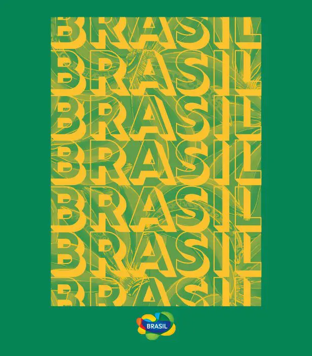 Cartaz em promoção ao Brasil. Foto - Divulgação.