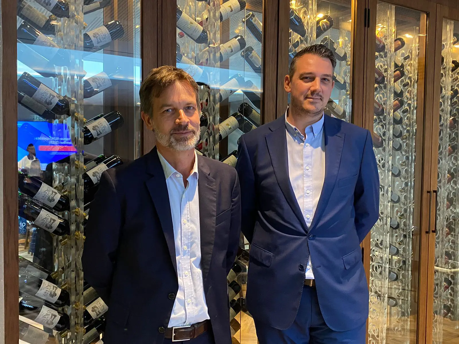 Manuel Flahault, diretor geral na América do Sul e Sylvain Mathias, diretor comercial na América do Sul - Air France-KLM - Foto: Gabrielle Cotrim Manuel Flahault, diretor-geral na América do Sul e Sylvain Mathias, diretor comercial na América do Sul - Air France-KLM - Foto: Gabrielle Cotrim