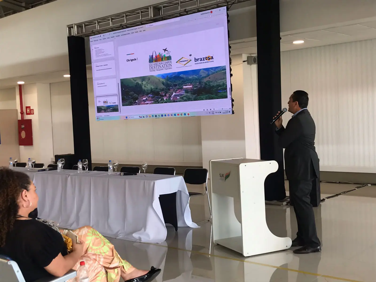 Mauricio Guisard, presidente da Destination São José dos Campos durante o evento. Foto: Divulgação