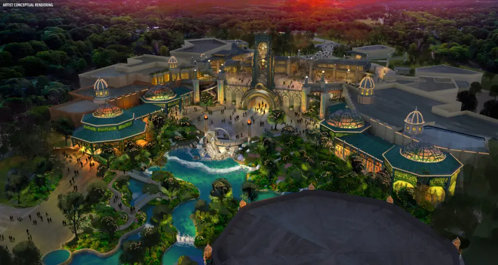 Universal Epic Universe - Celestial Park. Foto: Reprodução Universal Park USA Universal Epic Universe - Celestial Park. Foto: Reprodução Universal Park USA