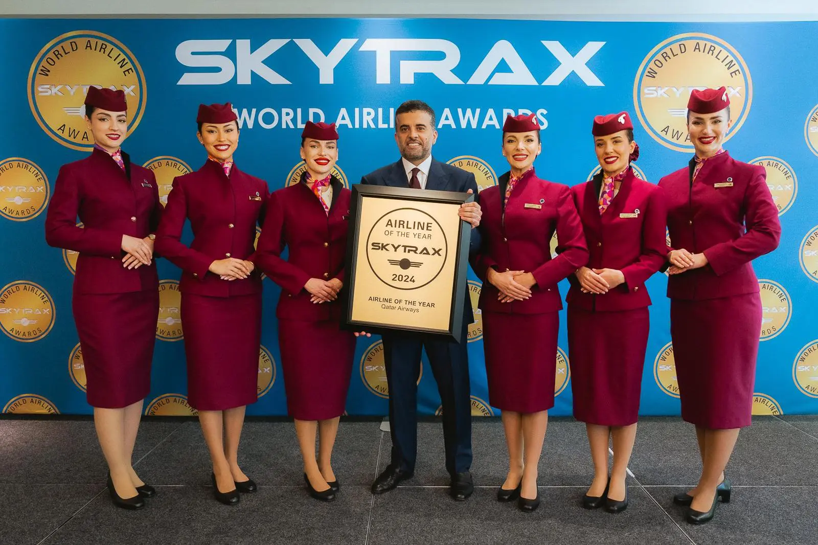 Esta é a oitava vez desde 2011 que a Qatar Airways é premiada como Companhia Aérea do Ano pela Skytrax
