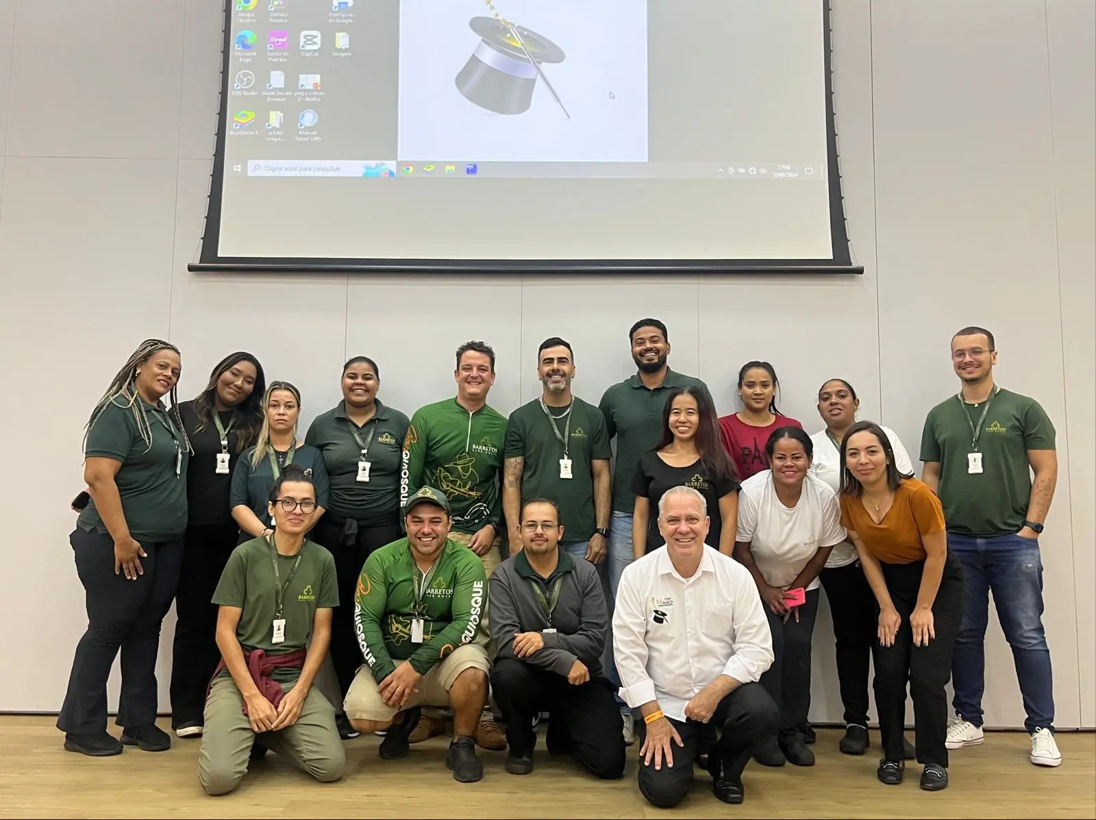 Funcionários do Barretos Park Hotel participam de treinamento. Foto: Divulgação barretos park