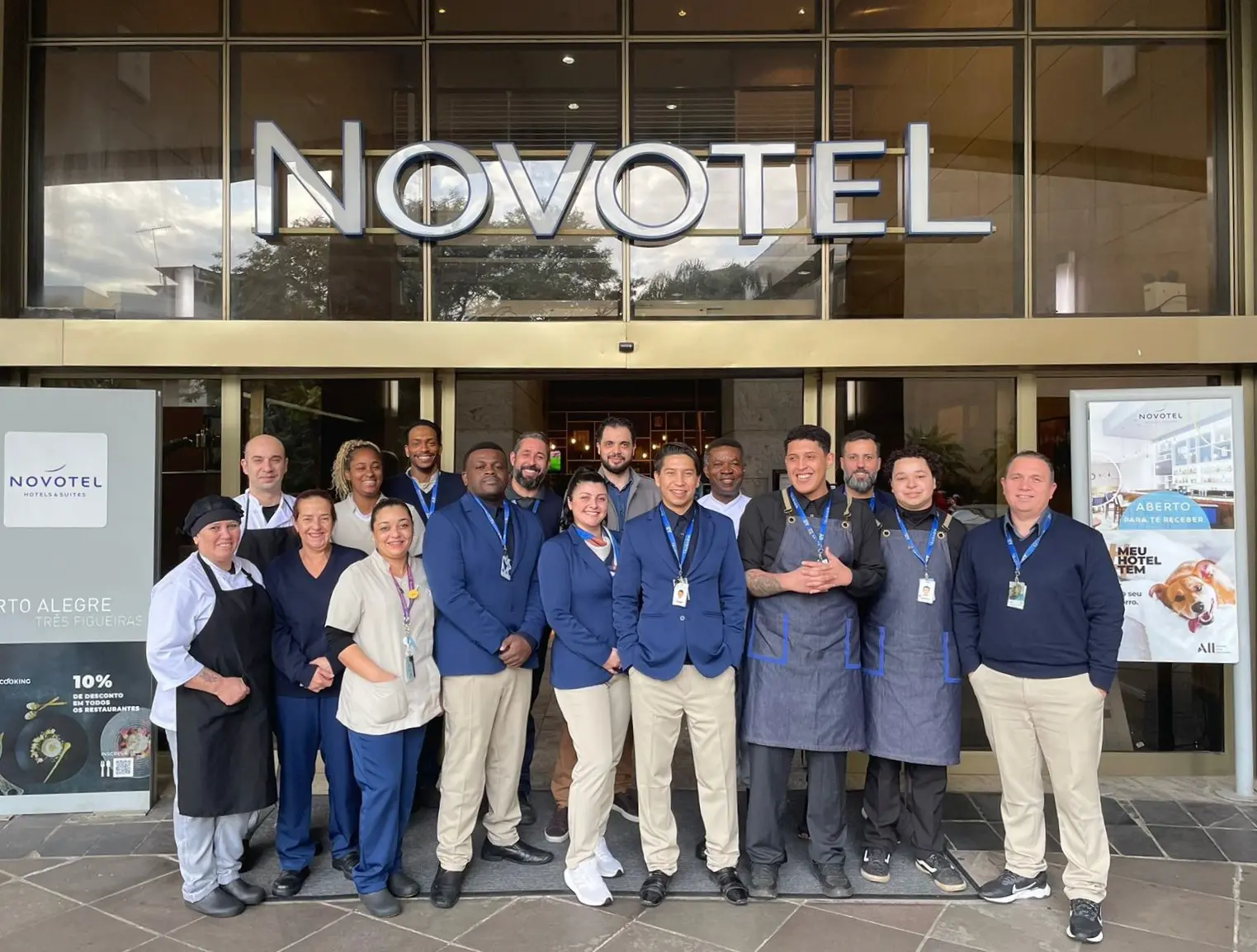 Equipe do Novotel Porto Alegre Três Figueiras accor rio grande do sul