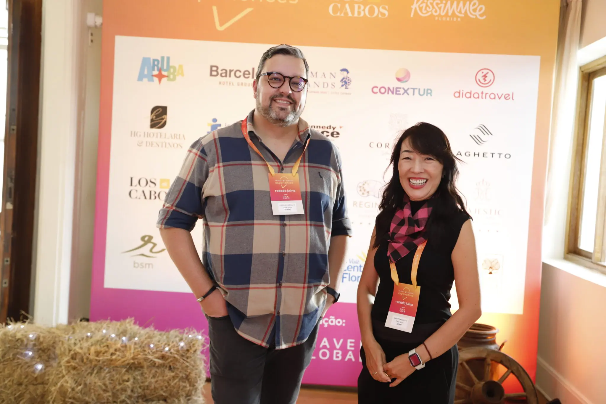 Alexandre Mesquita, gerente comercial da Travel Global, e Martga Shinosaki, diretora da TGK Travel Alexandre Mesquita, gerente comercial da Travel Global, e Martga Shinosaki, diretora da TGK Travel