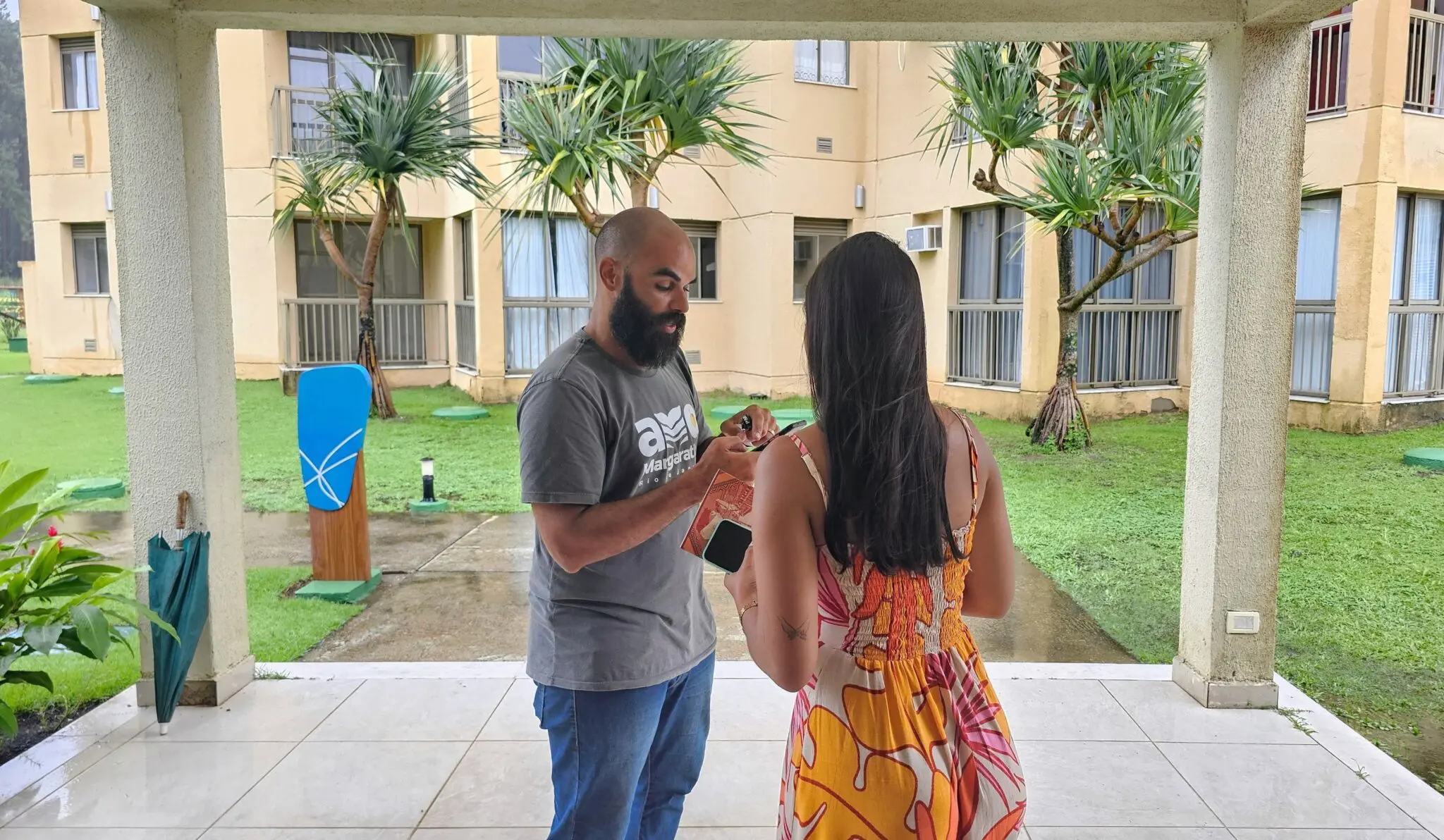 Momento de pesquisa em Mangaratiba perfil turista