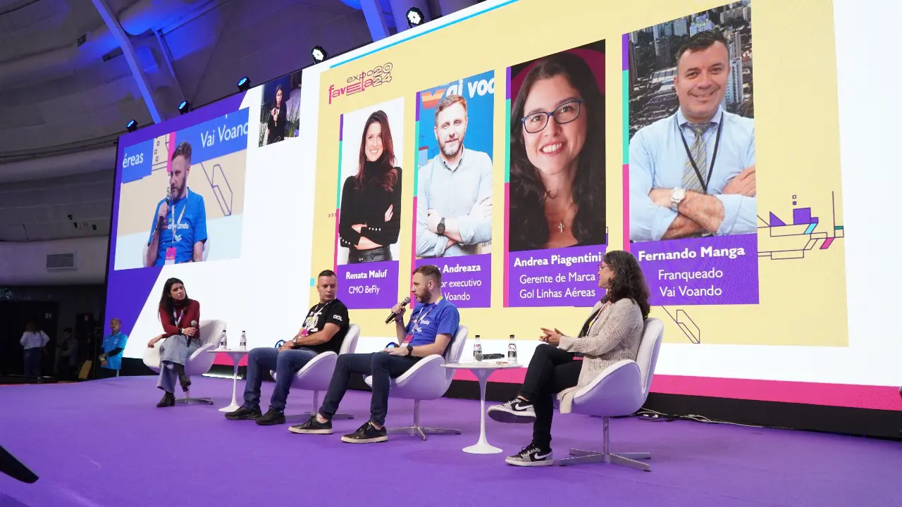 Painel Expo Favela vai voando expo favela