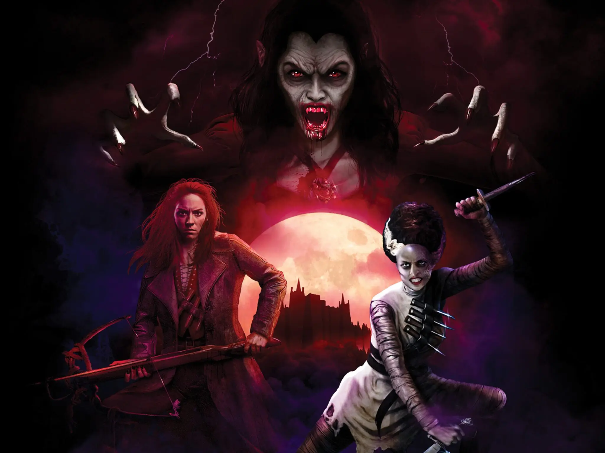 Universal Monsters Eternal Bloodlines key art - HHN 2024 universal monsters