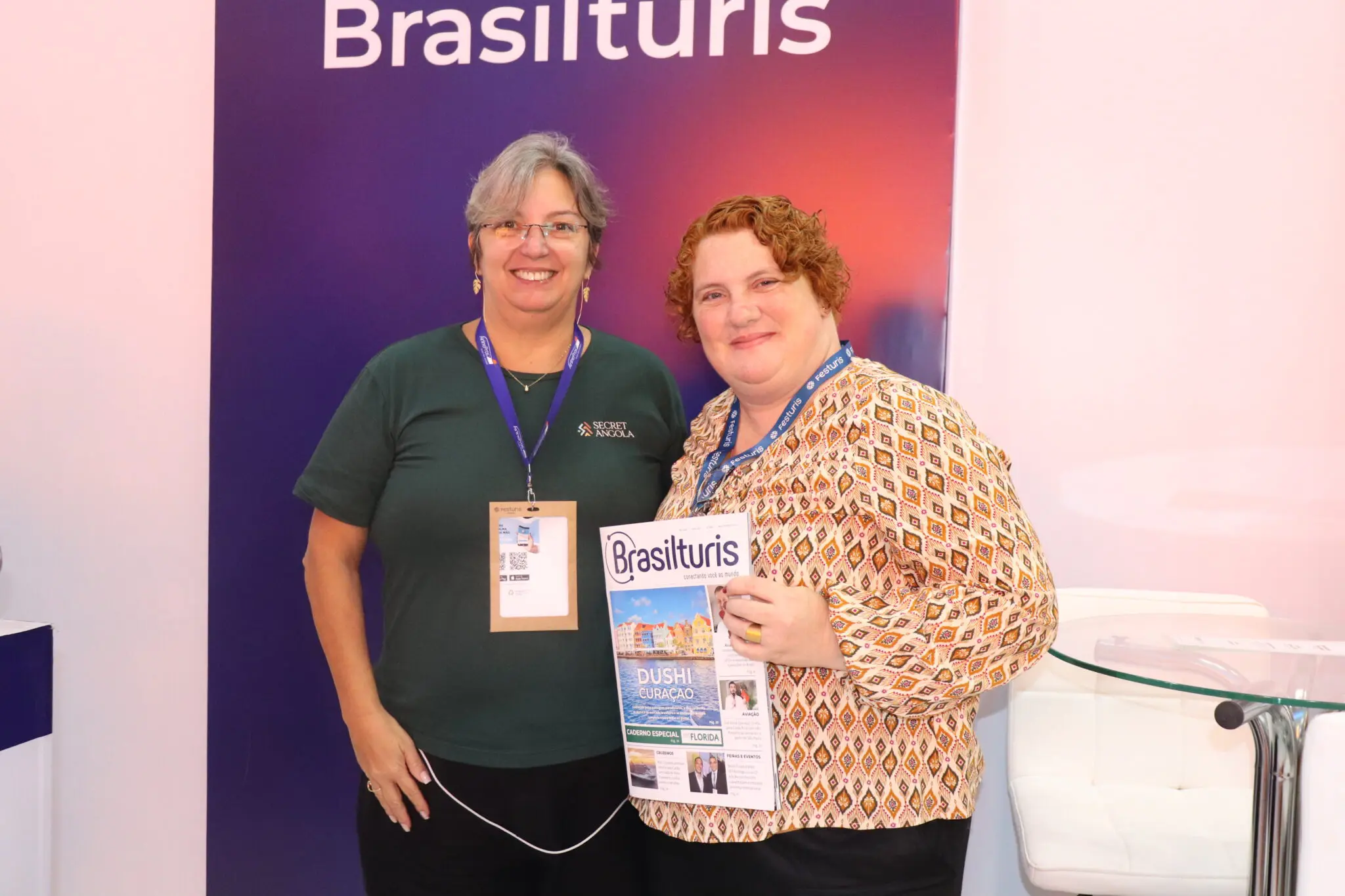 Cristina Courty (Alegro Trip) e Rebeca Meadows (Taag) (Foto: Diego Siliprando/Brasilturis) Cristina Courty (Alegro Trip) e Rebeca Meadows (Taag) (Foto: Diego Siliprando/Brasilturis)