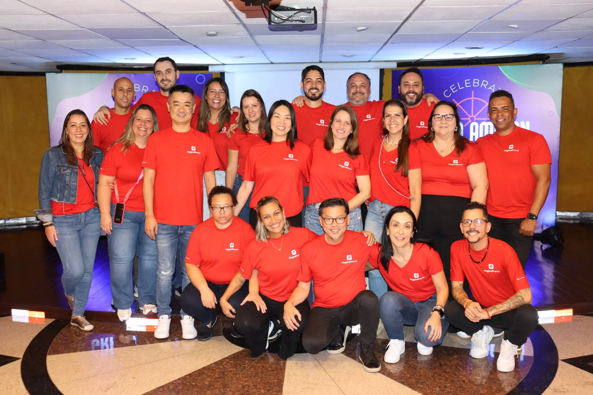 IMG_7907 Time da Viagens Promo durante abertura do VP Celebration, que ocorre até a próxima segunda (9) a bordo do Grand Amazon (Foto: Felipe Lima/Brasilturis)