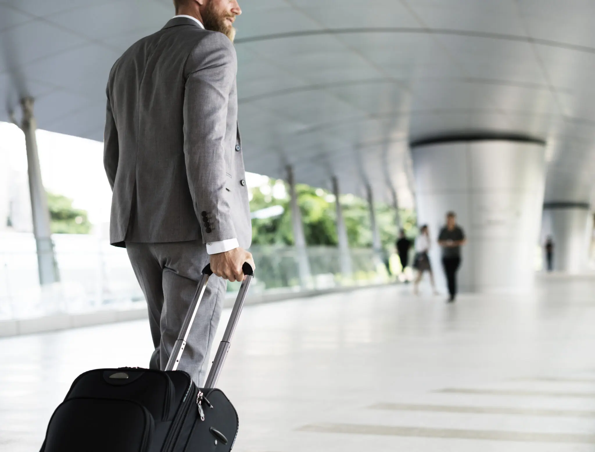 Businessmen Habds Hold Luggage Business Trip viagens corporativas