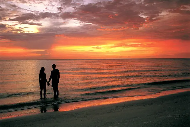 Romantic sunset in St. Petersburg Pôr do sol em St. Petersburg, na Flórida (Foto: Divulgação)