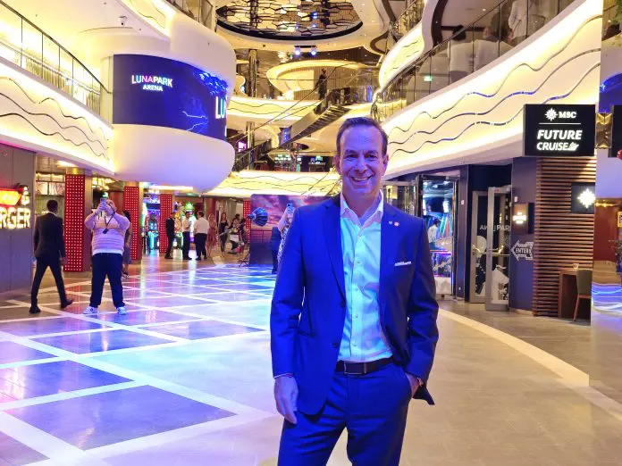 Adrian Ursilli, diretor geral da MSC Cruzeiros (Foto: Kamilla Alves (Brasilturis) minicruzeiros