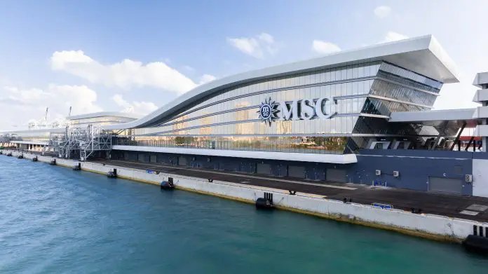 Novo terminal de Cruzeiros MSC de Miami Foto: Divulgação MSC Cruzeiros