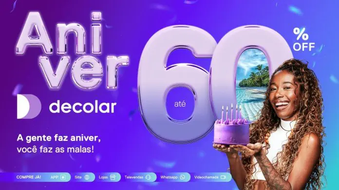 Aniversario-Decolar Aniversário Decolar. Crédito: Divulgação