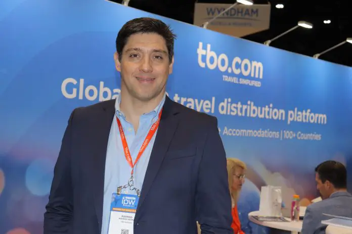 Rodrigo Sienra, gerente geral da TBO.com no Brasil. Crédito: Felipe Lima/Brasilturis Rodrigo Sienra, gerente geral da TBO.com no Brasil. Crédito: Felipe Lima/Brasilturis