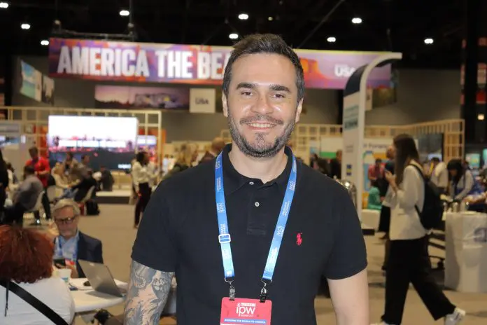 Phelipe Toledo, gerente de Produtos Internacionais da Azul Viagens. Crédito: Felipe Lima/Brasilturis Phelipe Toledo, gerente de Produtos Internacionais da Azul Viagens. Crédito: Felipe Lima/Brasilturis