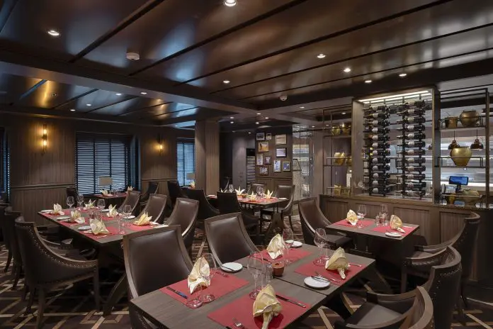 Restaurante Butcher's Cut, no MSC World America. Crédito: Divulgação