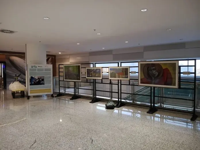 Exposição do artista Marcos Garcia em Viracopos. Crédito: Divulgação