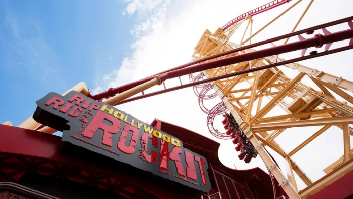 A montanha-russa Hollywood Rip Ride Rockit foi inaugurada em 2009 Crédito: DIvulgação/ Universal Orlando Resort A montanha-russa Hollywood Rip Ride Rockit foi inaugurada em 2009 Crédito: DIvulgação/ Universal Orlando Resort