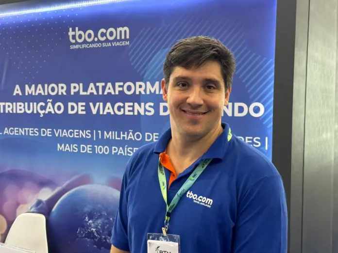 Rodrigo Sienra, gerente geral da TBO.com no Brasil. Crédito: Felipe Lima/Brasilturis Rodrigo Sienra, gerente geral da TBO.com no Brasil. Crédito: Felipe Lima/Brasilturis