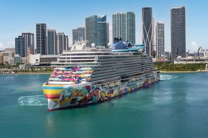 Norwegian Aqua chega em Miami para temporada pelo Caribe até 2026