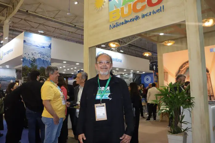Hayrton Almeida, presidente do Conselho de Turismo (Contur) e do Convention Bureau de Fernando de Noronha. Crédito: Kamilla Alves/Brasilturis Hayrton Almeida, presidente do Conselho de Turismo (Contur) e do Convention Bureau de Fernando de Noronha. Crédito: Kamilla Alves/Brasilturis