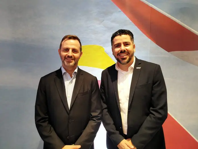 Ramiro Sequeira, COO da Iberia, e Rafael de Lucca, gerente regional da Iberia Iberia Brasil